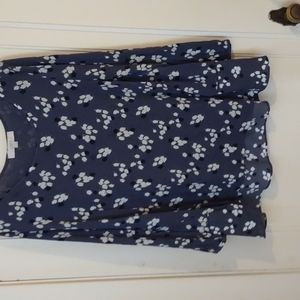 Blue Floral Shirt